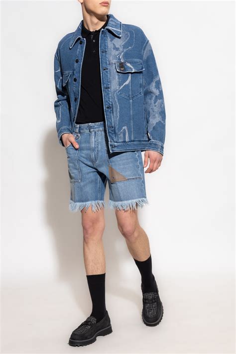 fendi shorts men's|fendi high waisted jeans shorts.